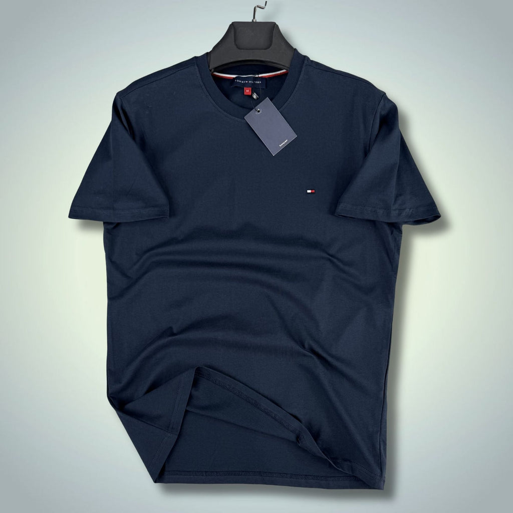 Tricou bărbați albastru închis TH. Calitate Premium