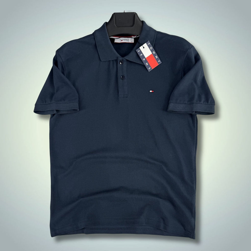 Polo tricou bărbați albastru închis TH. Calitate Premium