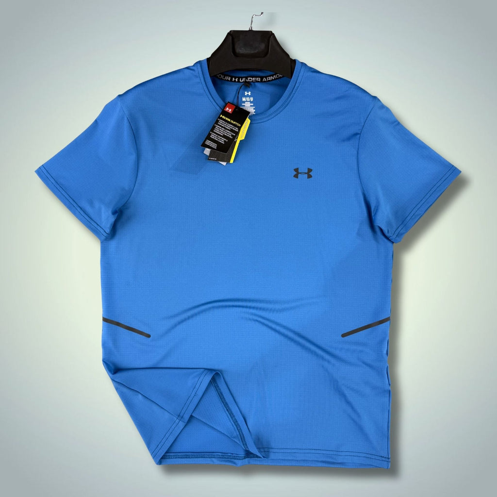 Tricou sport bărbătesc albastru Under Armour. Calitate premium