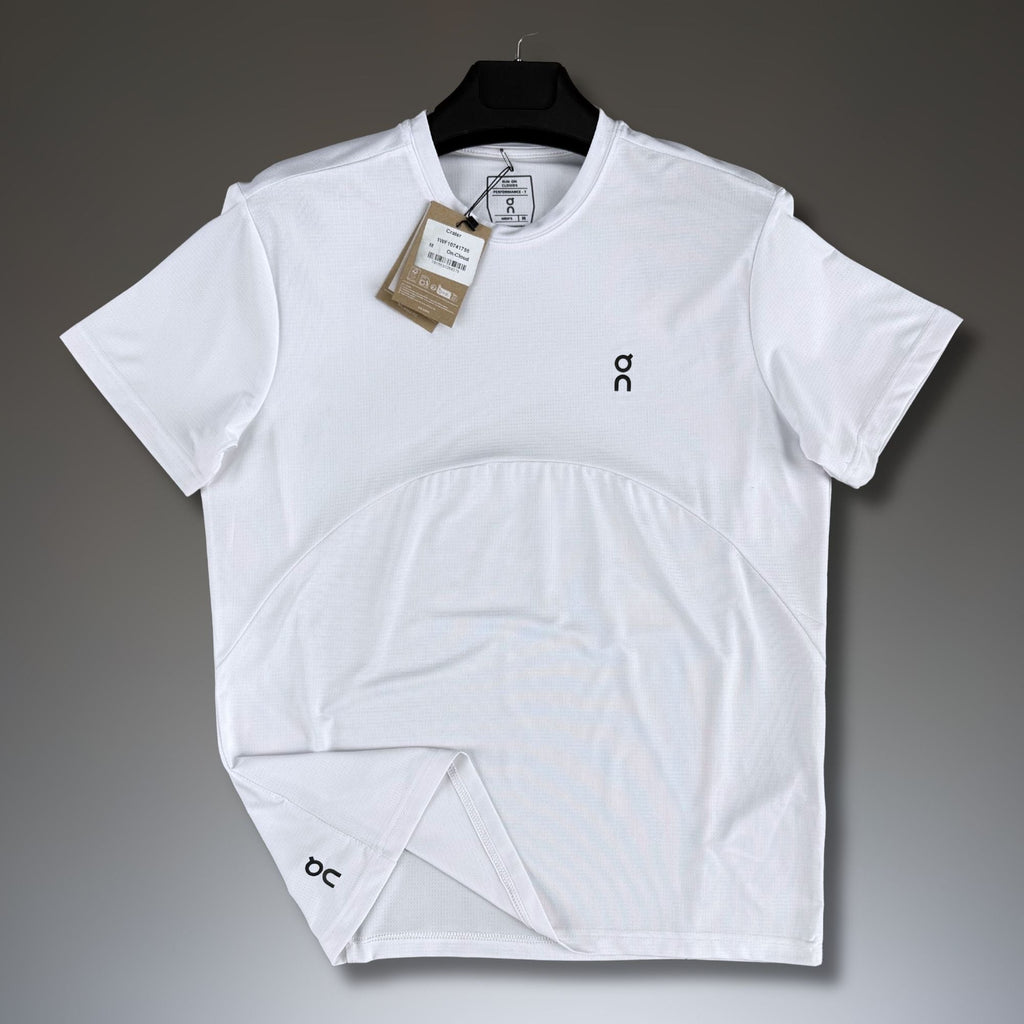 Tricou sport bărbătesc alb ON. Calitate premium