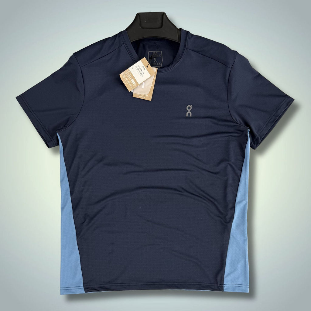 Tricou sport bărbătesc albastru închis-albastru ON. Calitate premium