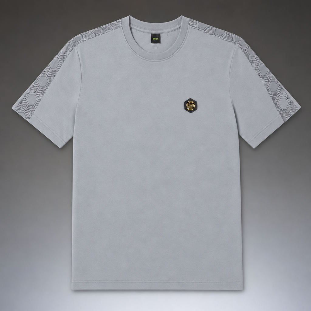 Hugo Boss tricou pentru bărbați, gri. Calitate premium
