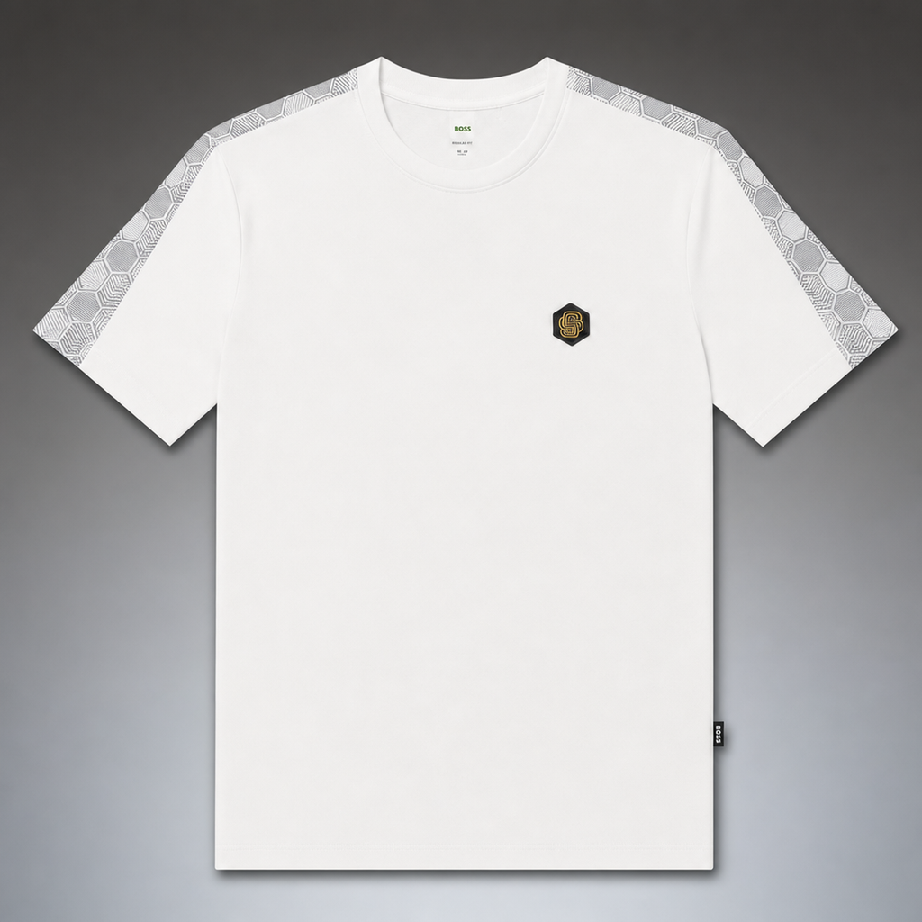 Hugo Boss tricou pentru bărbați, alb. Calitate premium
