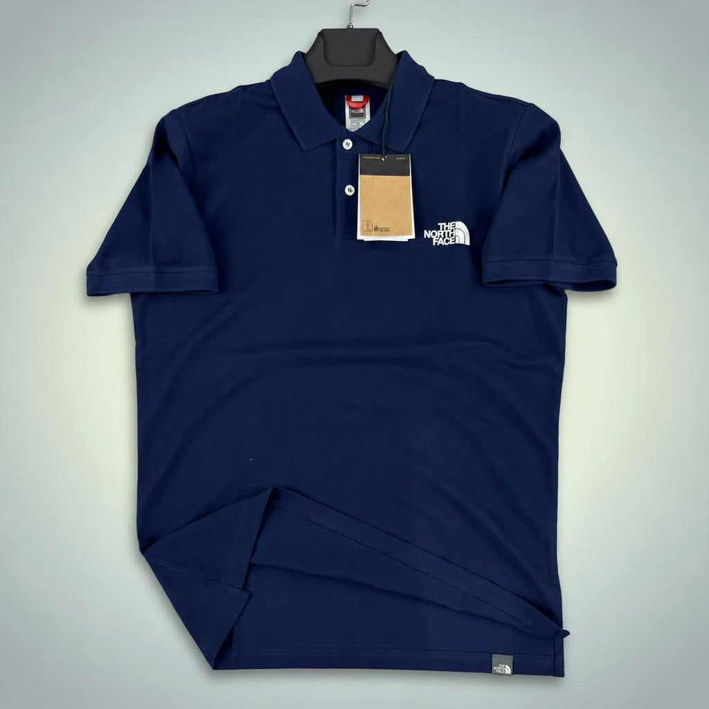 Tricou polo The North Face pentru bărbați, albastru închis. Calitate premium