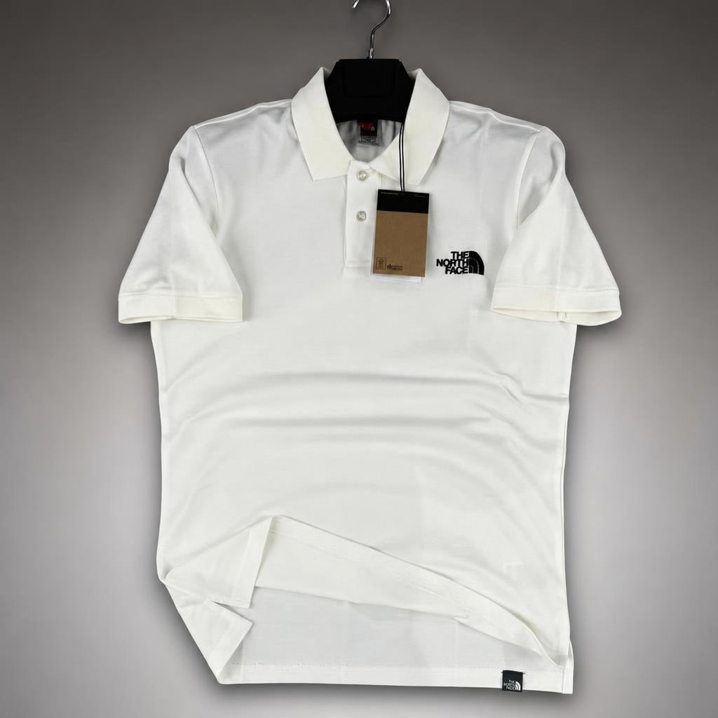 Tricou polo The North Face pentru bărbați, alb. Calitate premium