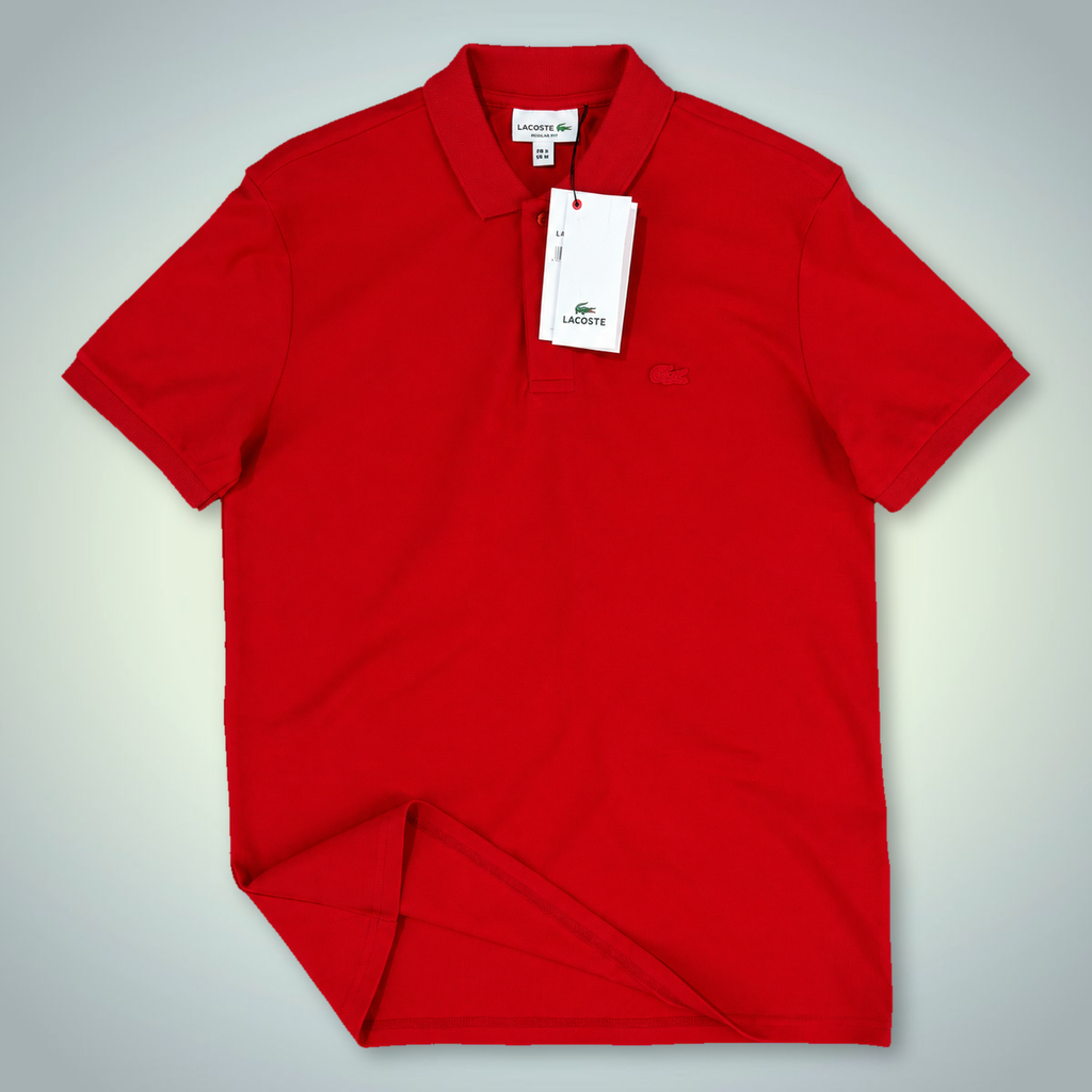 Tricou polo Lacoste pentru bărbați, logo în ton, roșu. Calitate premium