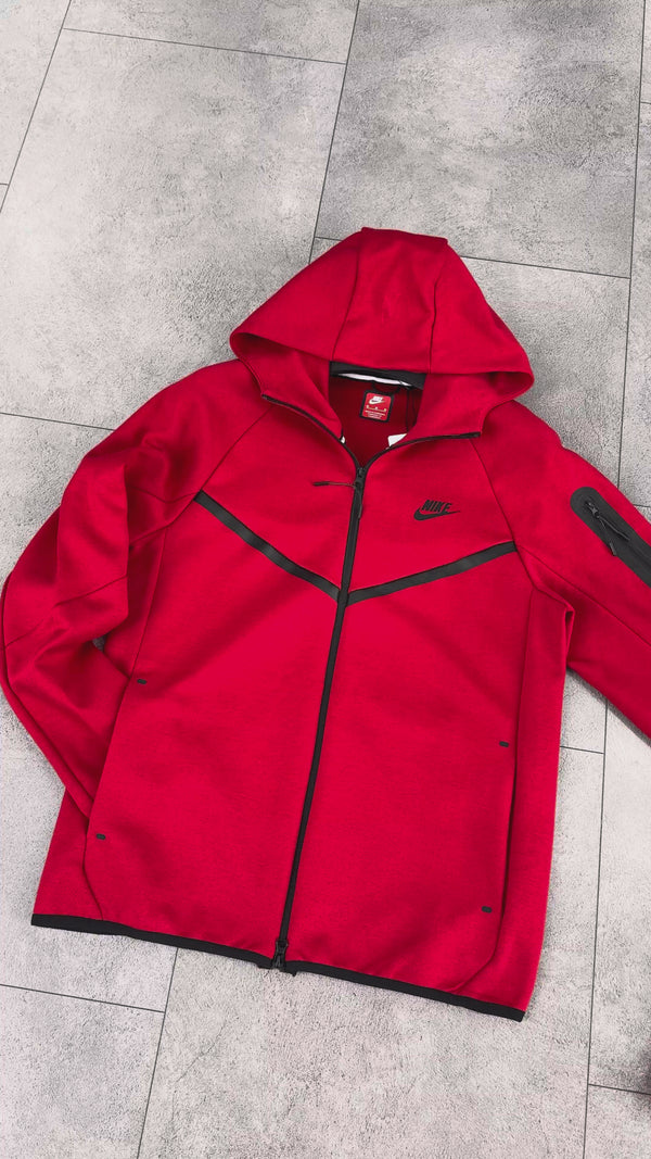 Trening bărbați Nike Tech Fleece, roșu. Model 2024. Calitate premium