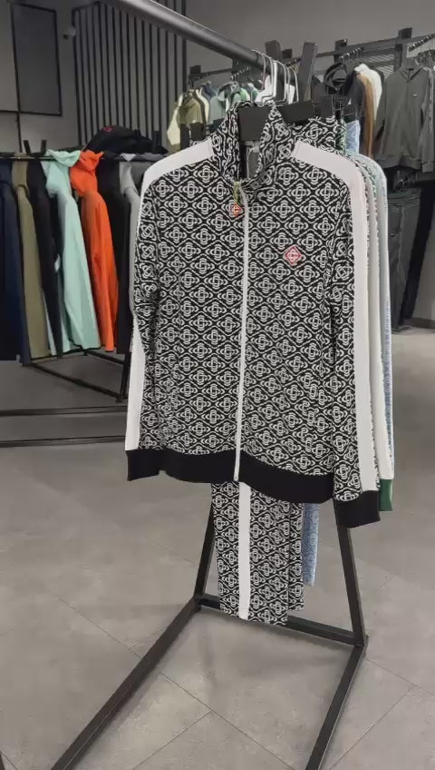 Trening Casablanca pentru bărbați, Jacquard Monogram, verde. Calitate superioară